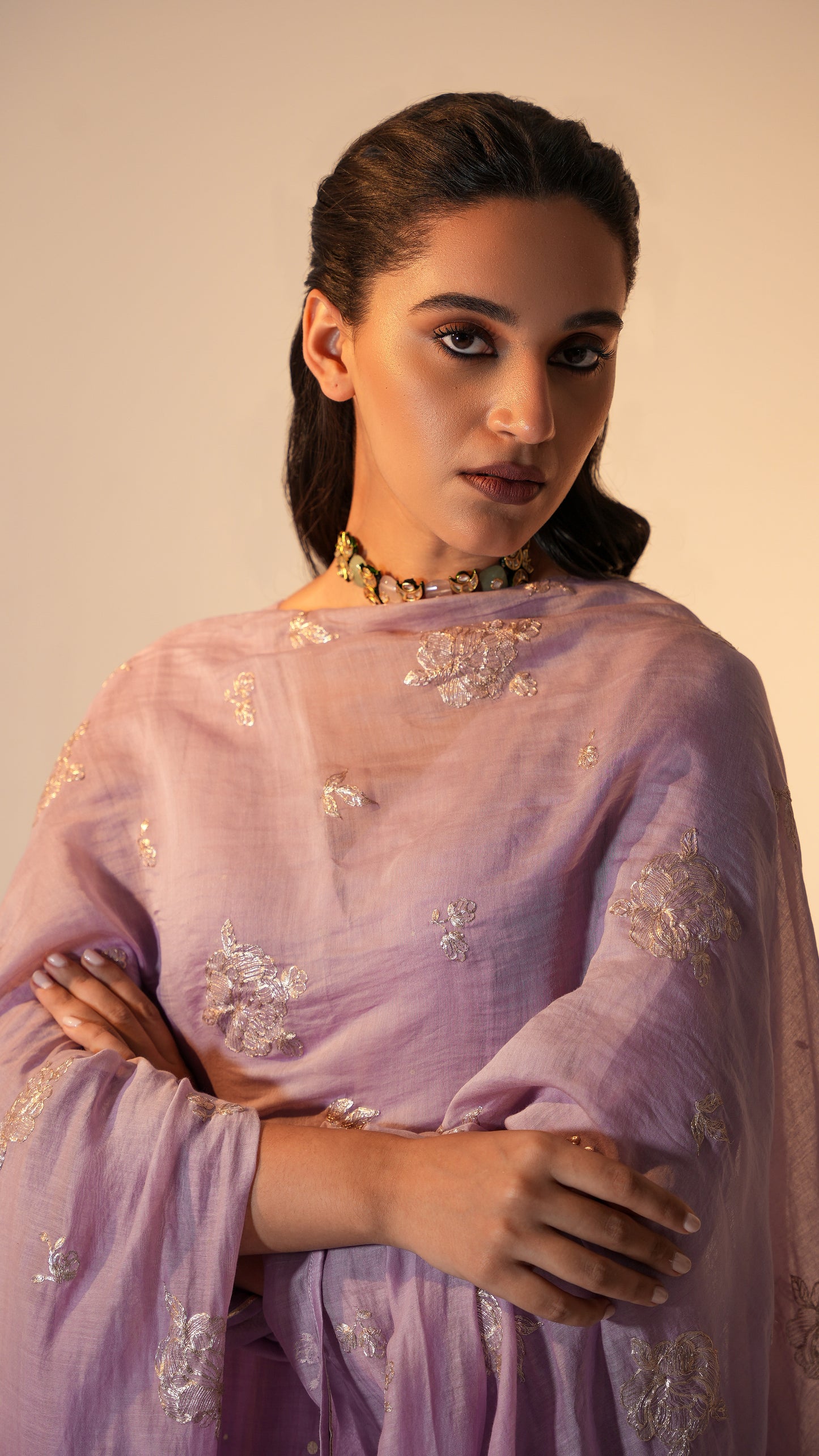 Naayaab - The Lavender A-Line Kurta Set