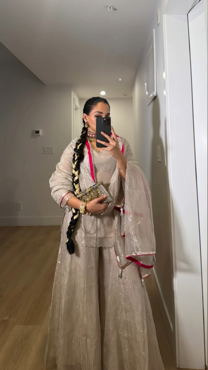 Janaki - The Tissue Sharara Set