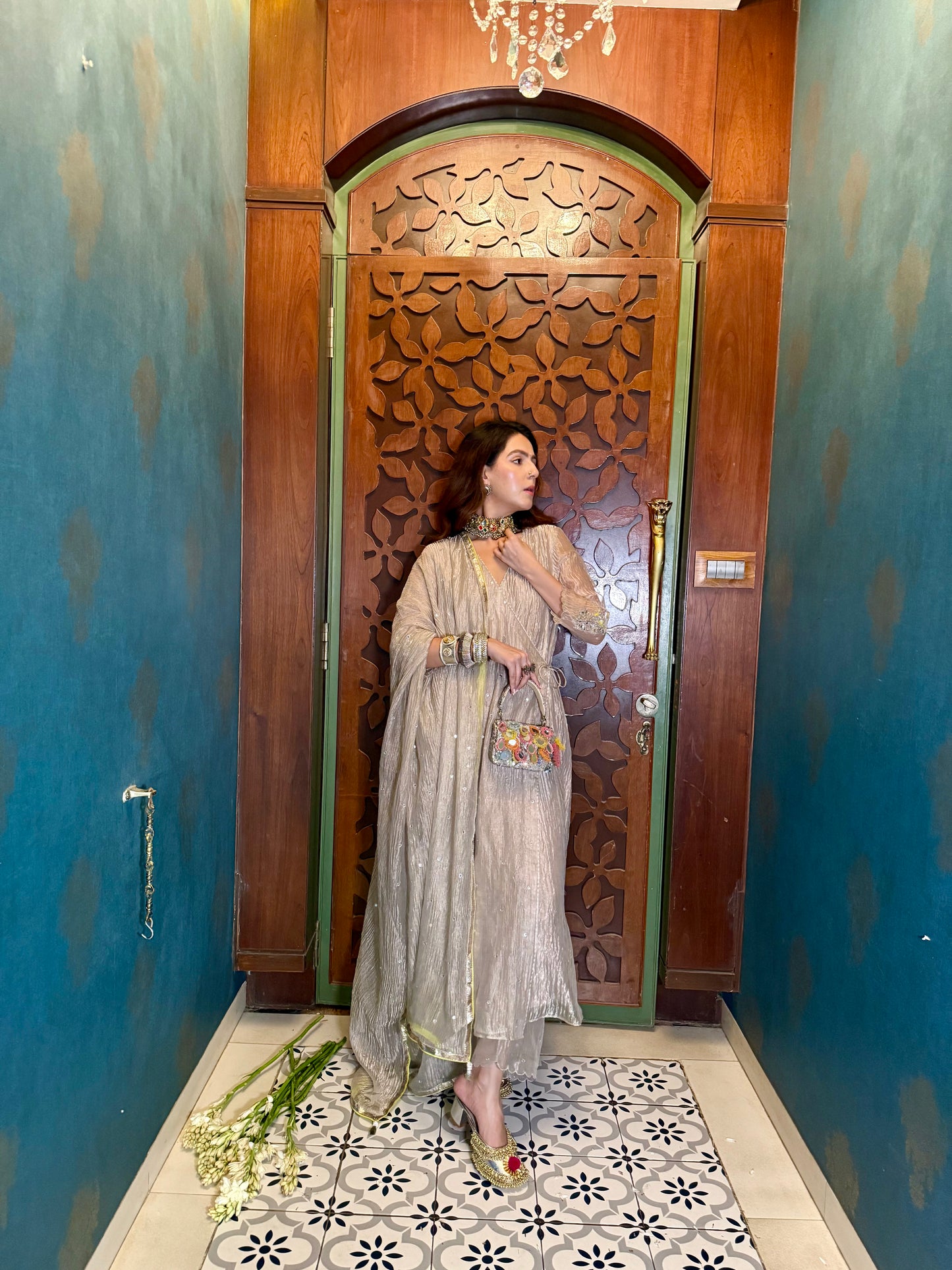 Veda - The Tissue Angrakha Set