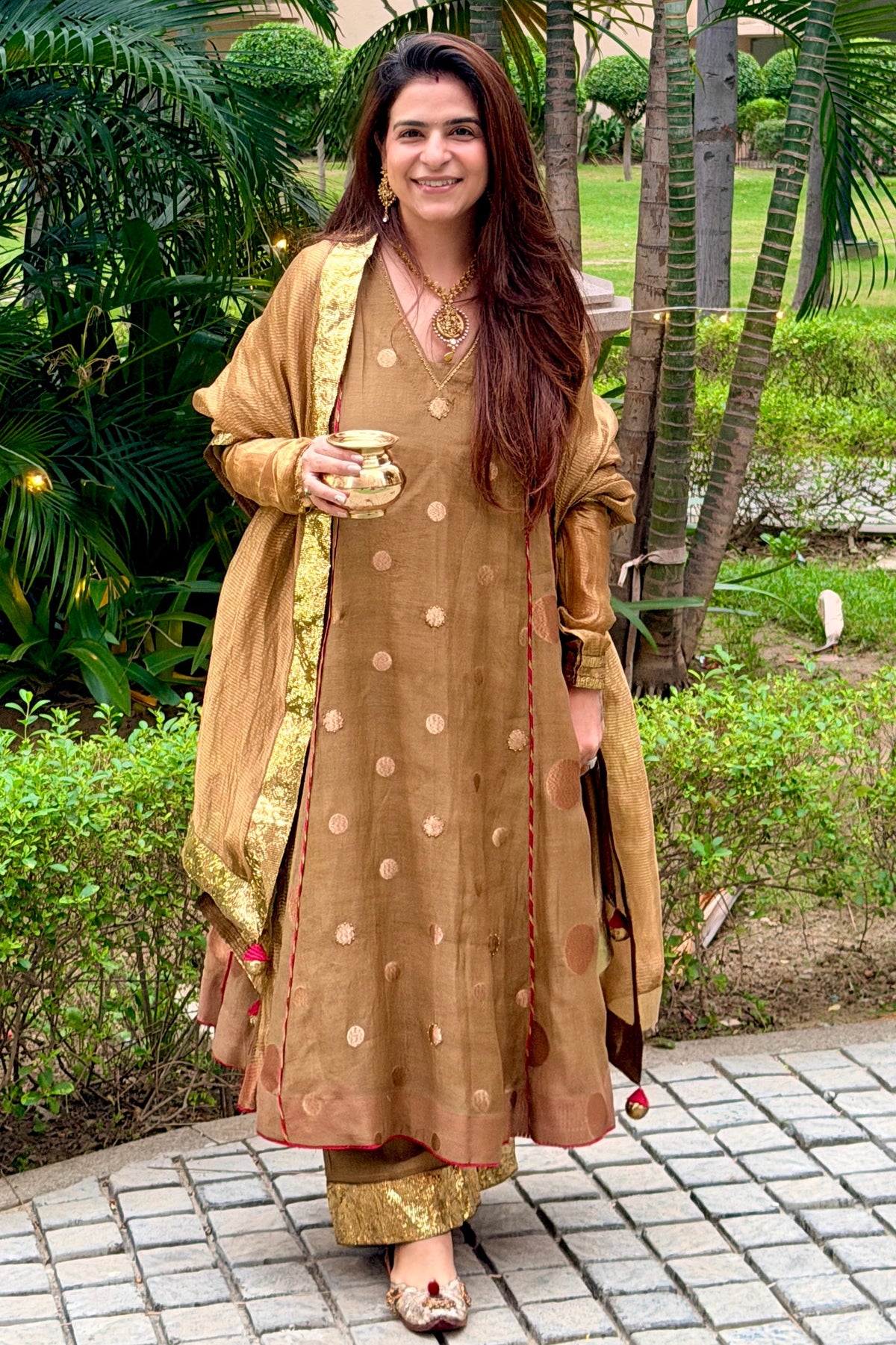 Dua - The Mehandi and Gold Kurta Set