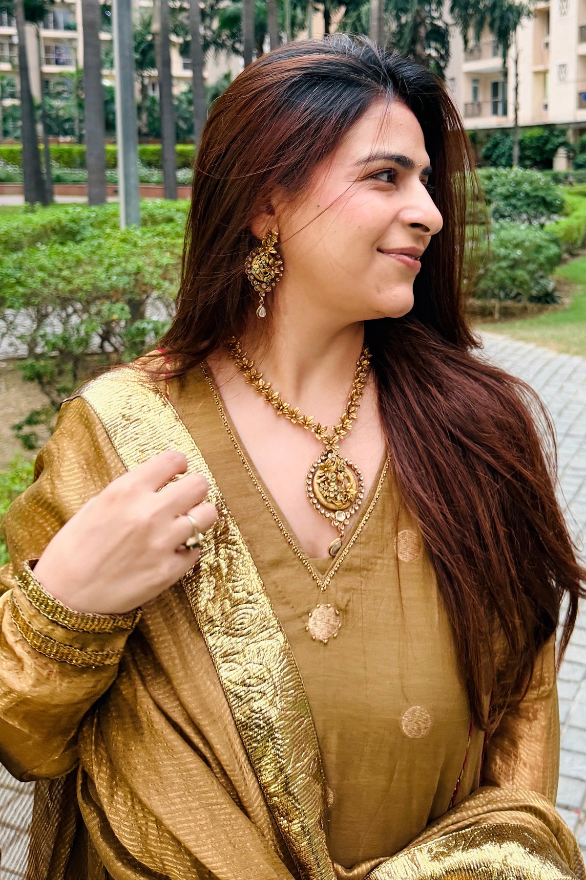 Dua - The Mehandi and Gold Kurta Set