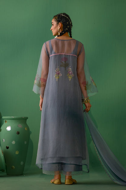 Mukti - Grey Kurta set