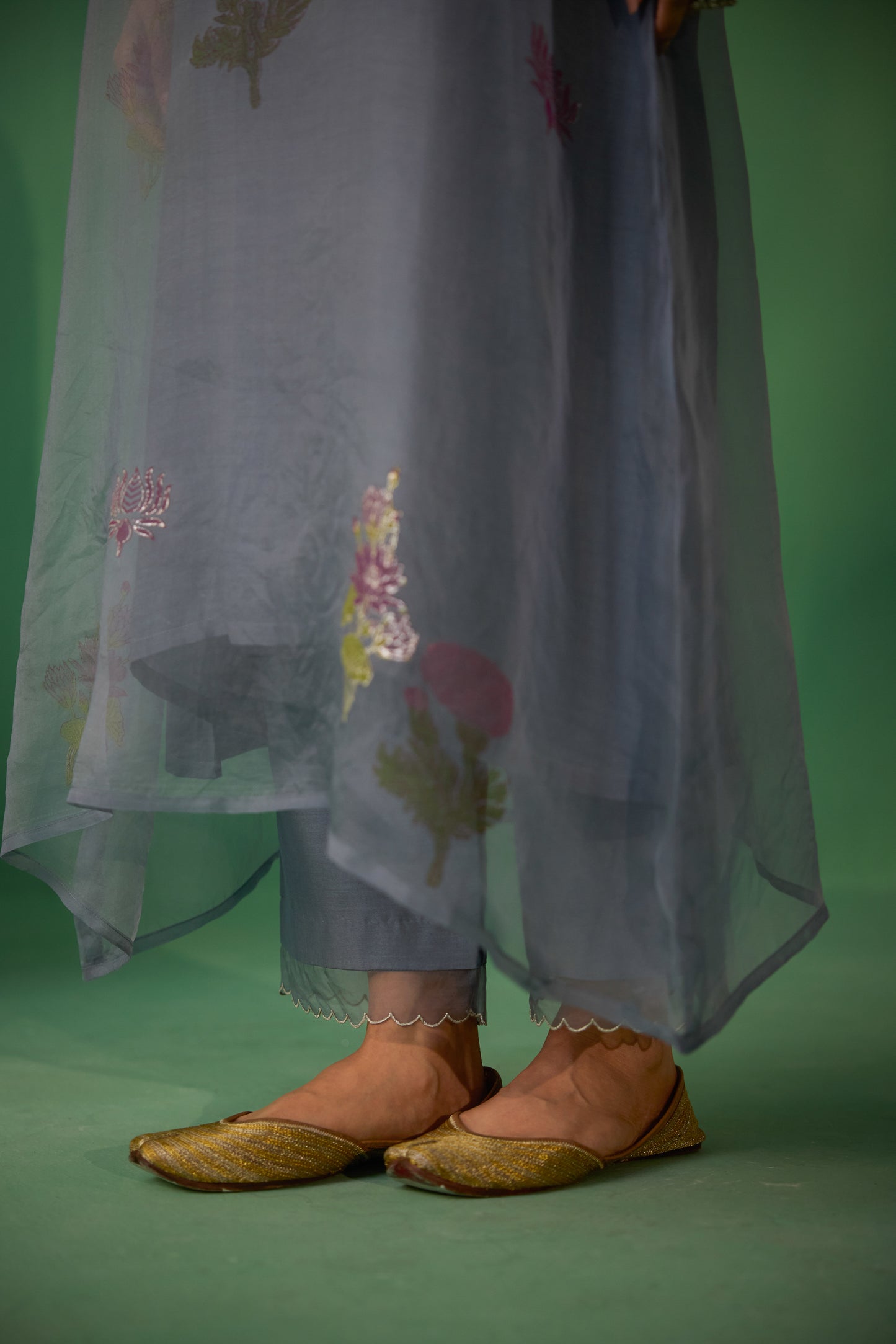 Mukti - Grey Kurta set