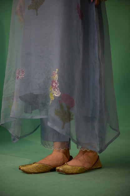 Mukti - Grey Kurta set