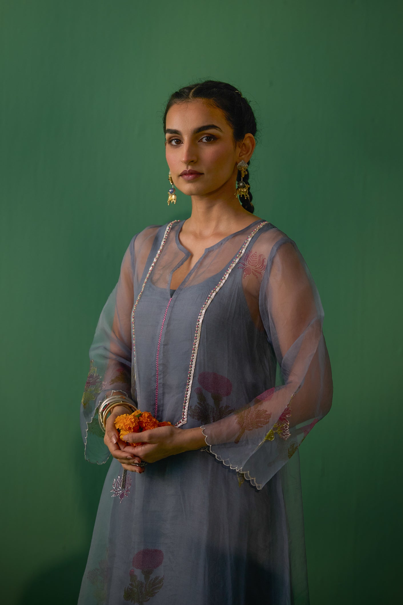 Mukti - Grey Kurta set