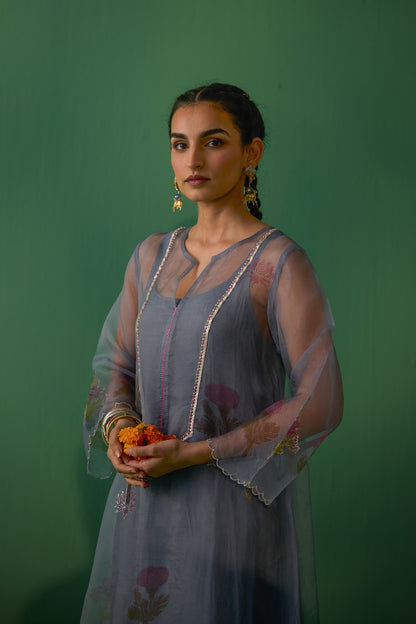 Mukti - Grey Kurta set
