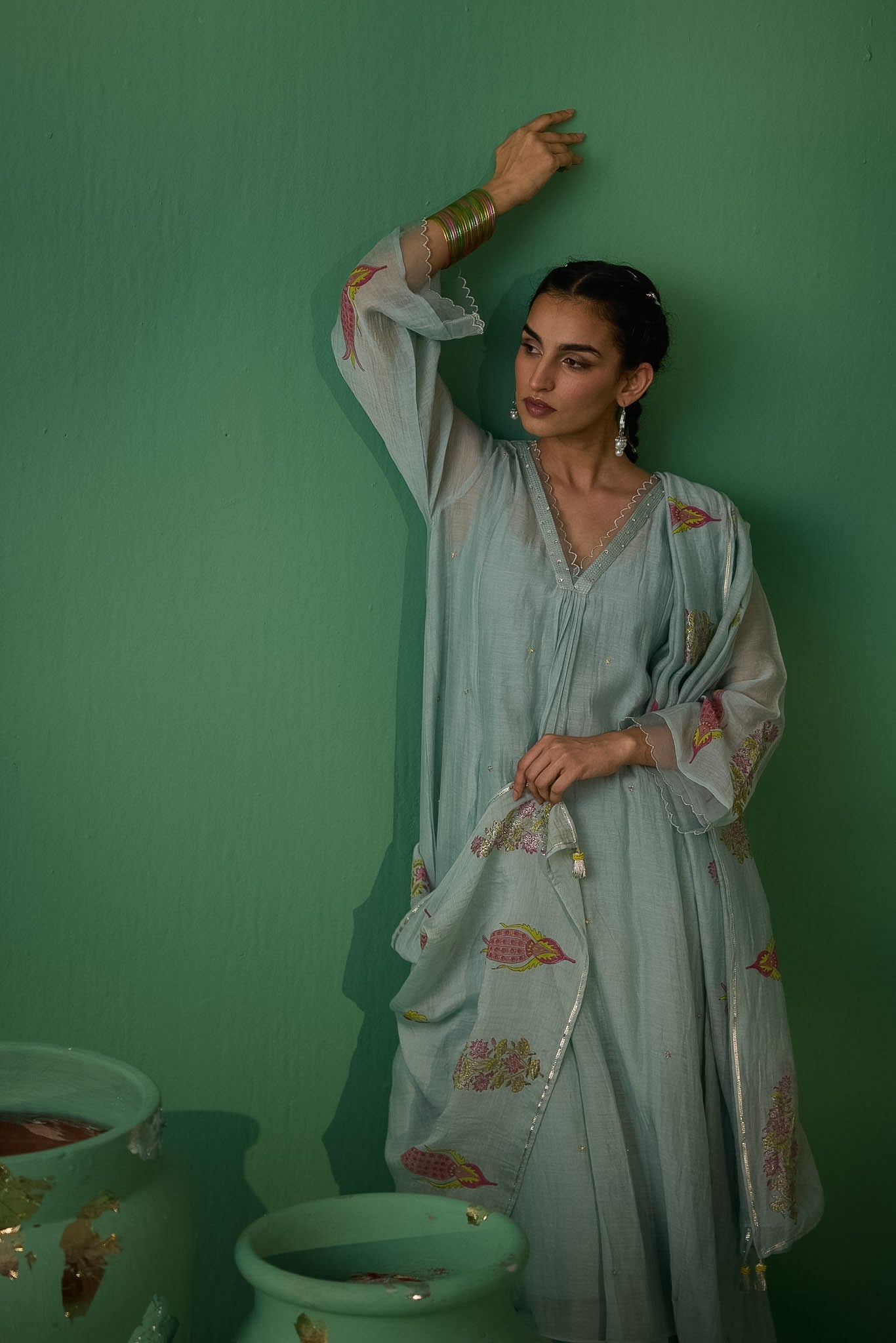 Urmi - Blue Kurta set