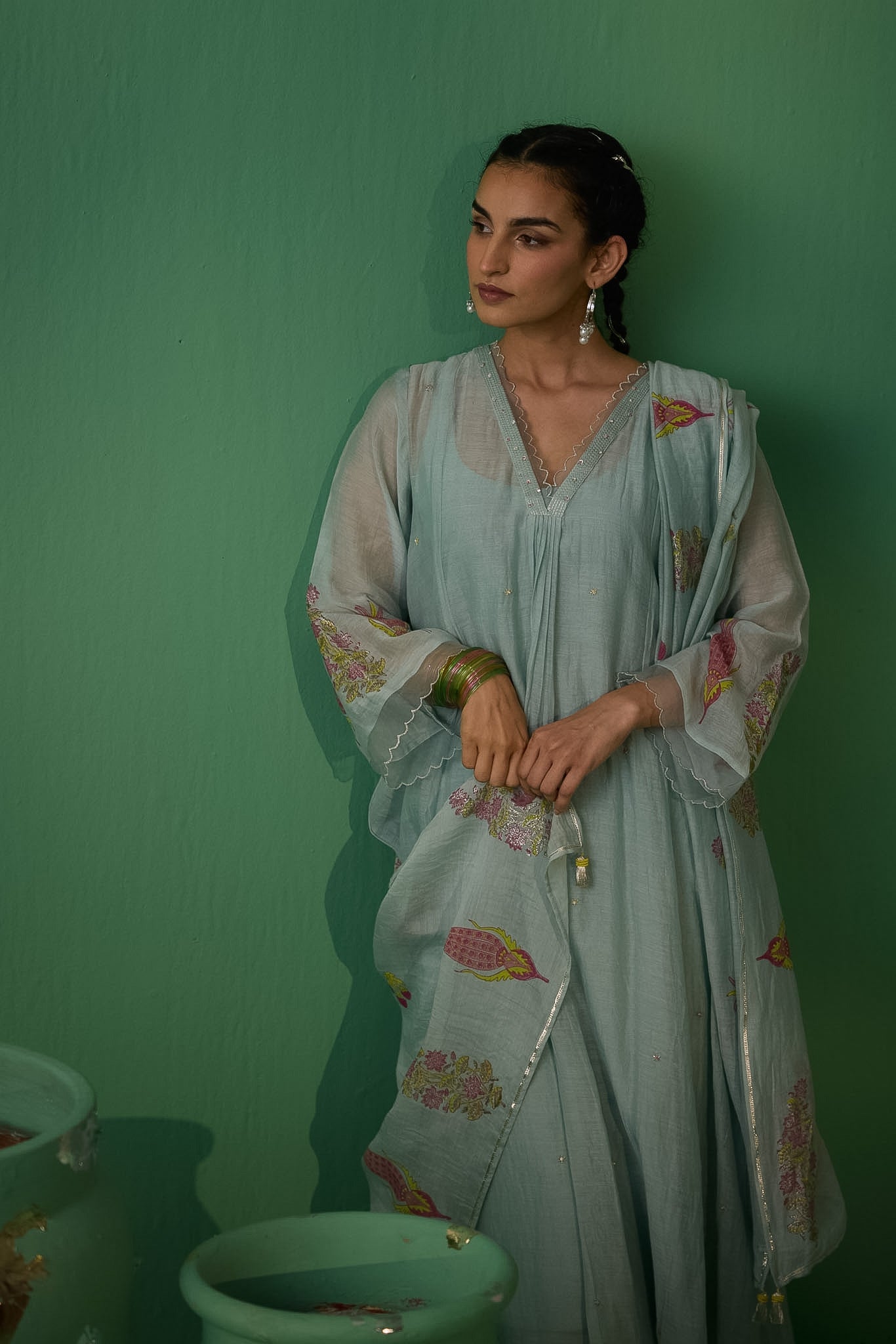 Urmi - Blue Kurta set