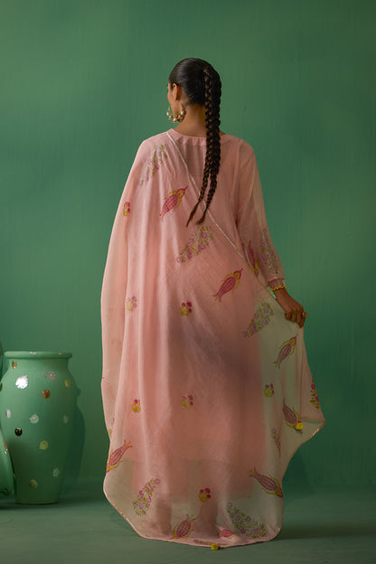 Mudra - Peach Kurta set