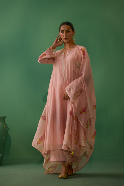 Mudra - Peach Kurta set