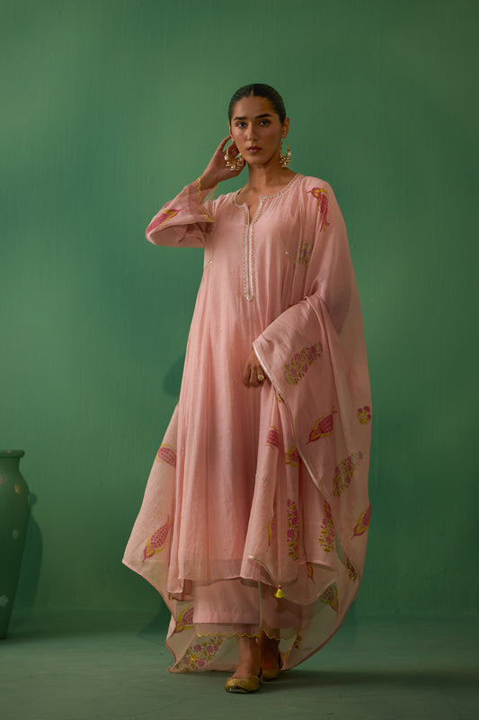 Mudra - Peach Kurta set