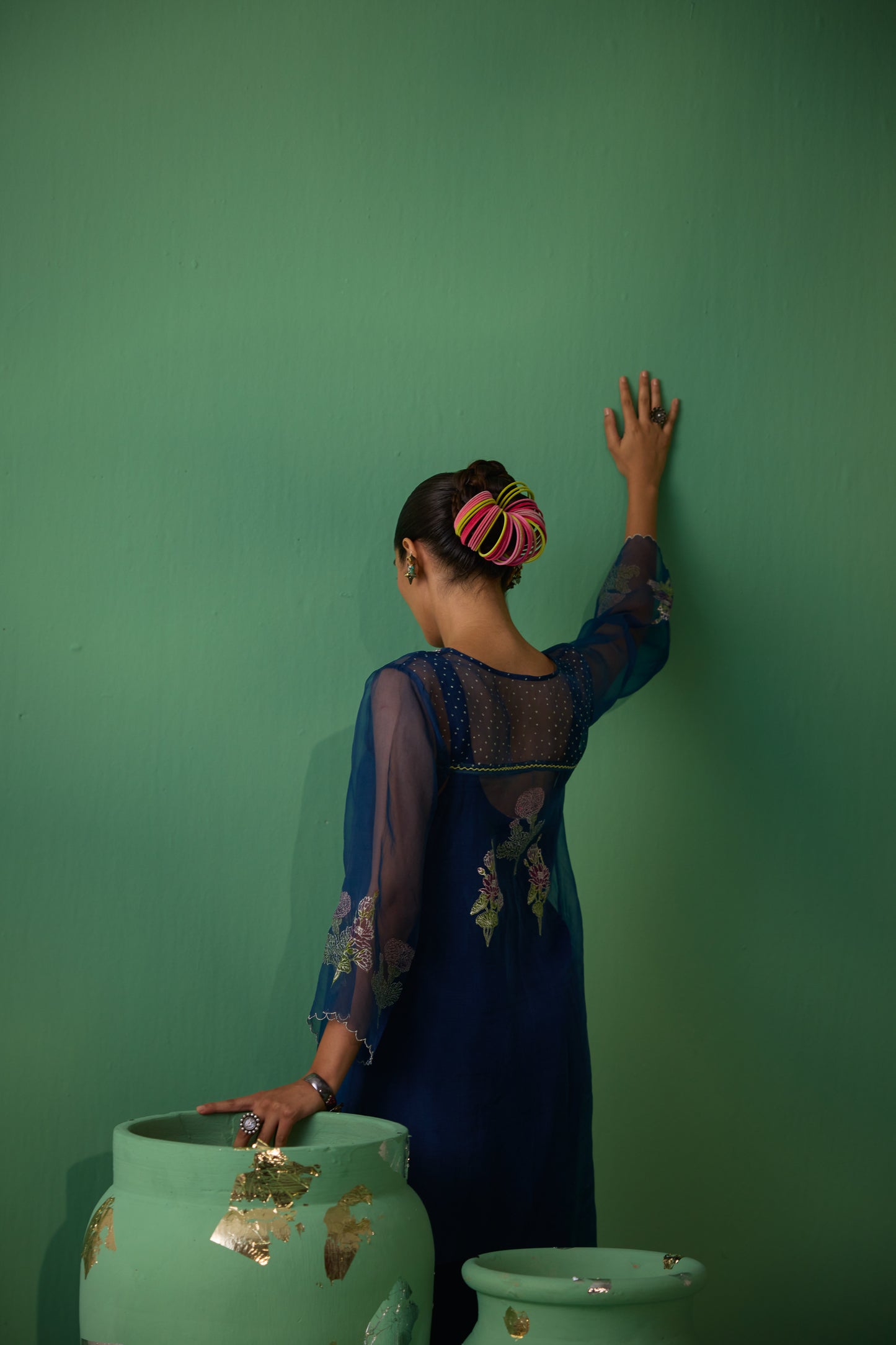 Mukti - Blue Kurta set