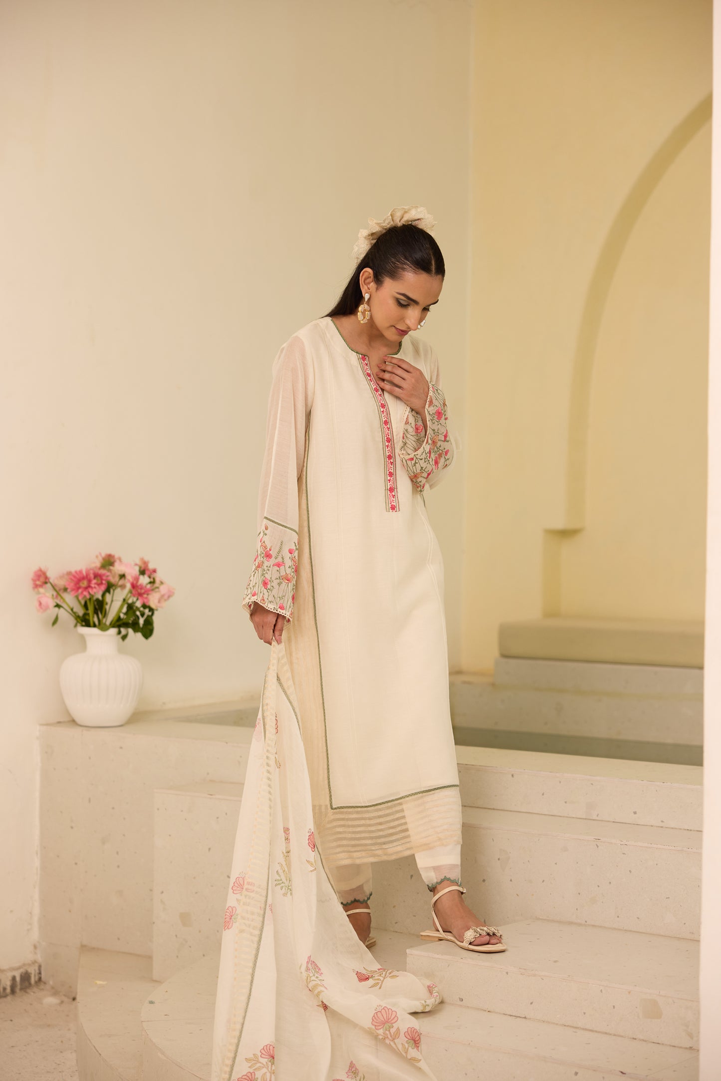 Peony - The Ivory Kurta Set