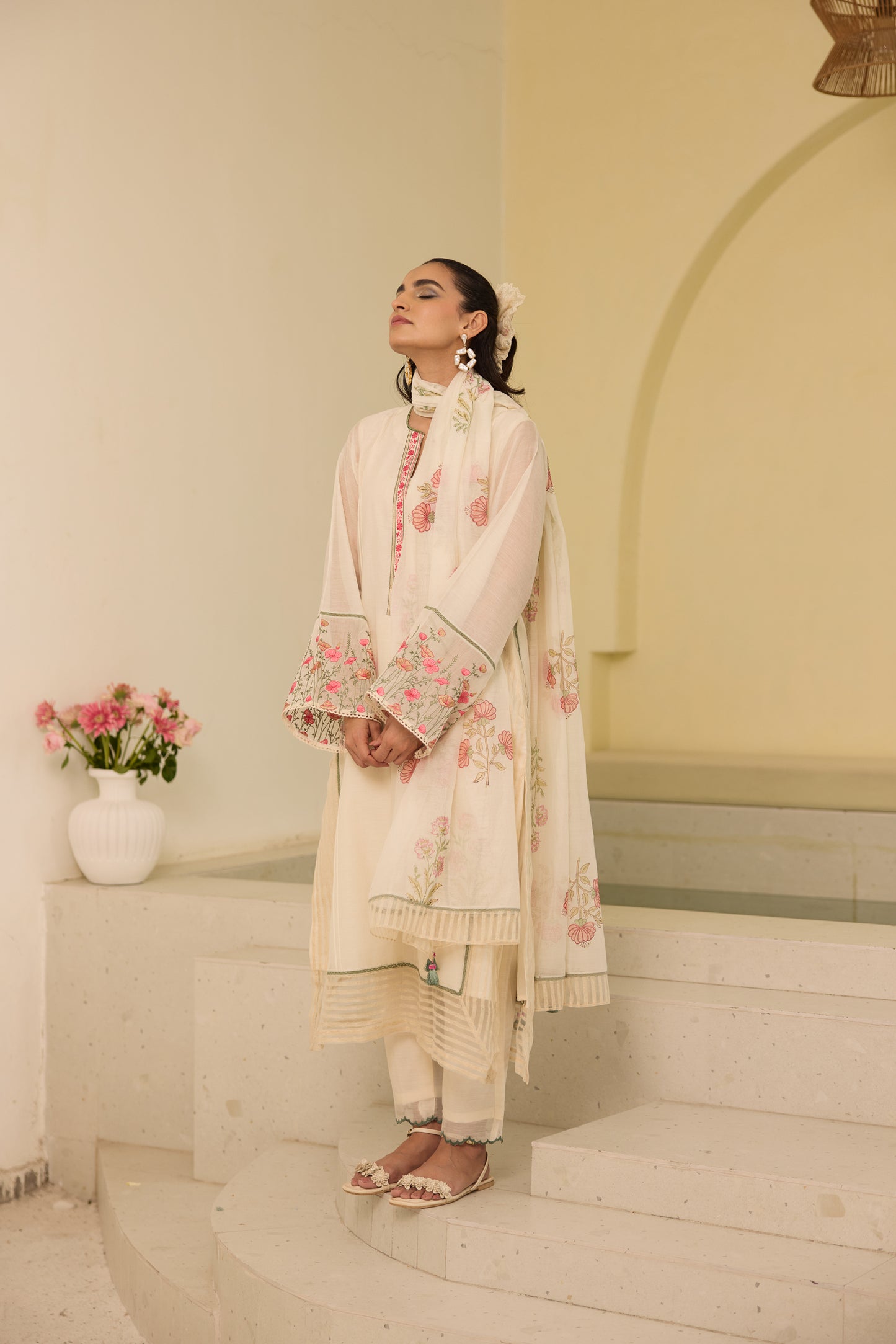 Peony - The Ivory Kurta Set