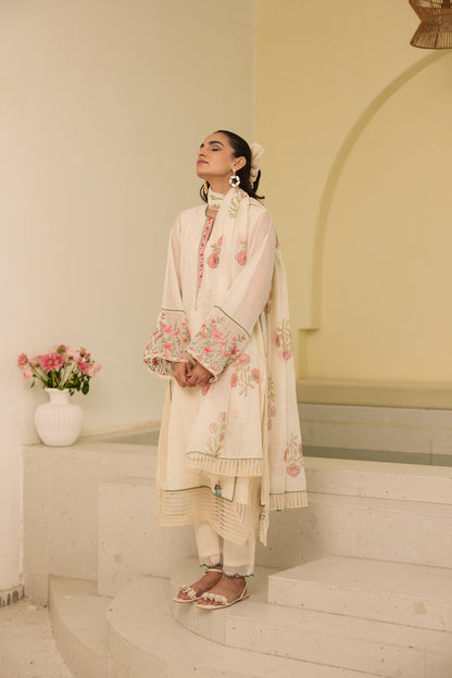 Peony - The Ivory Kurta Set
