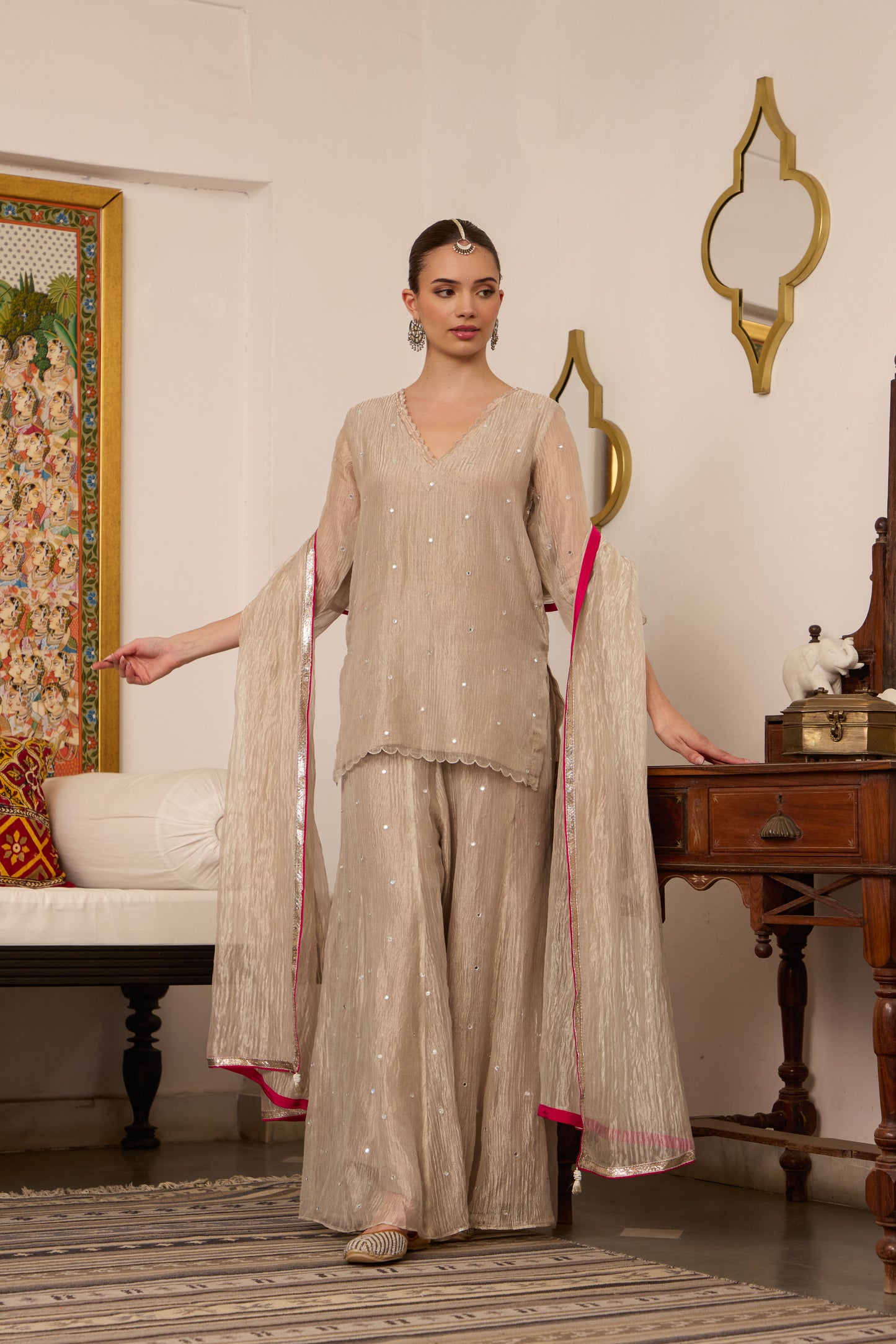 Janaki - The Tissue Sharara Set
