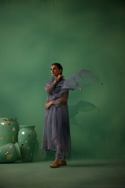 Mukti - Grey Kurta set