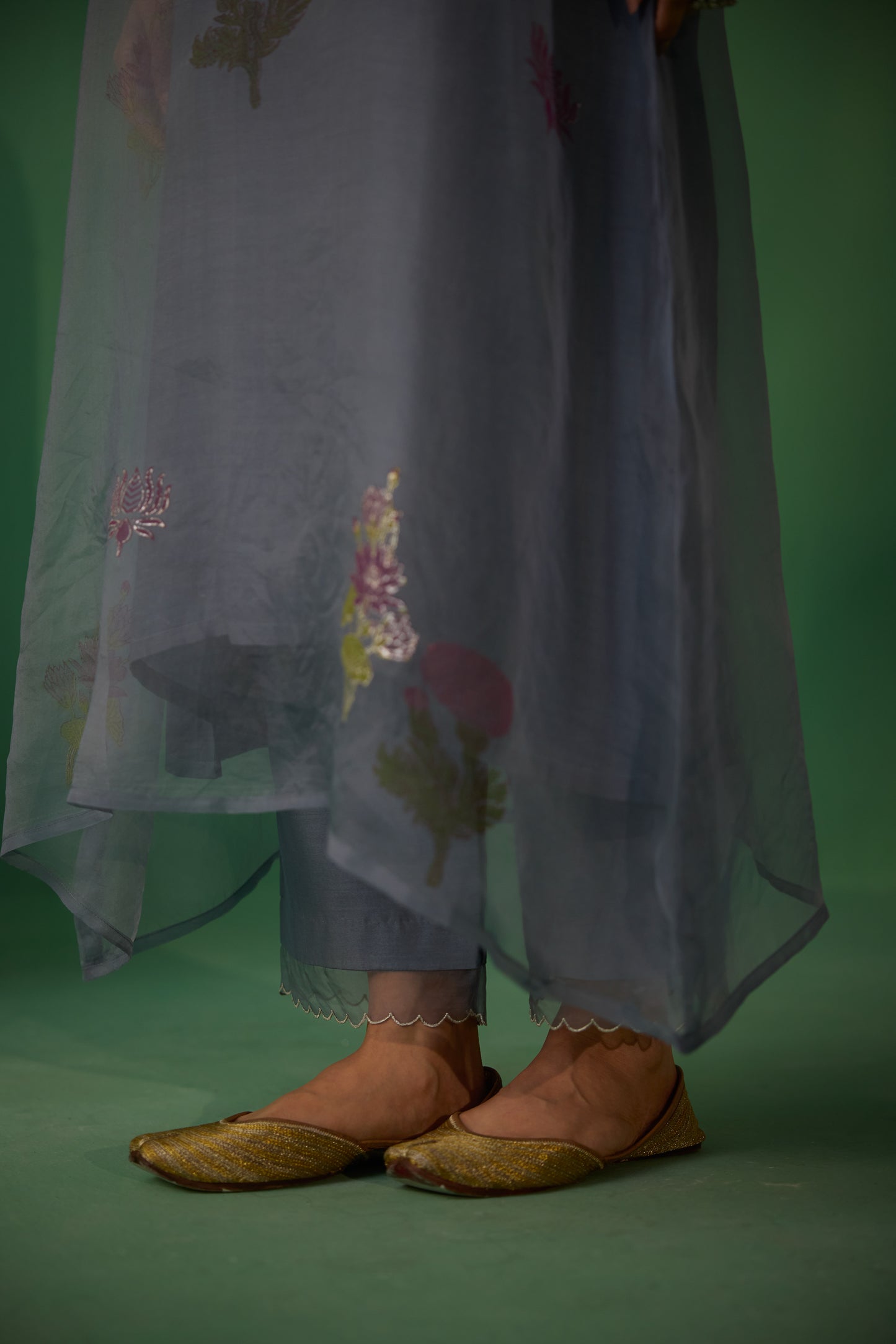 Mukti - Grey Kurta set