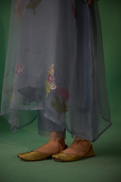 Mukti - Grey Kurta set