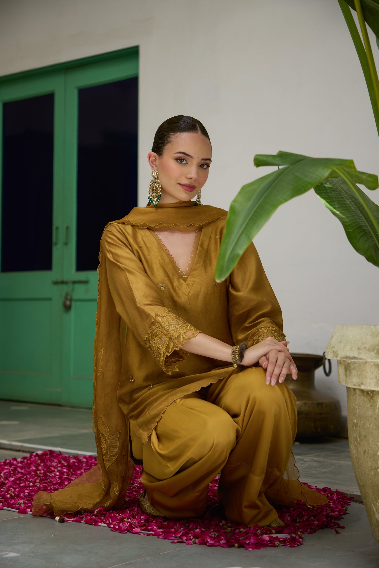 Swara - The Mustard Farshi Salwar set