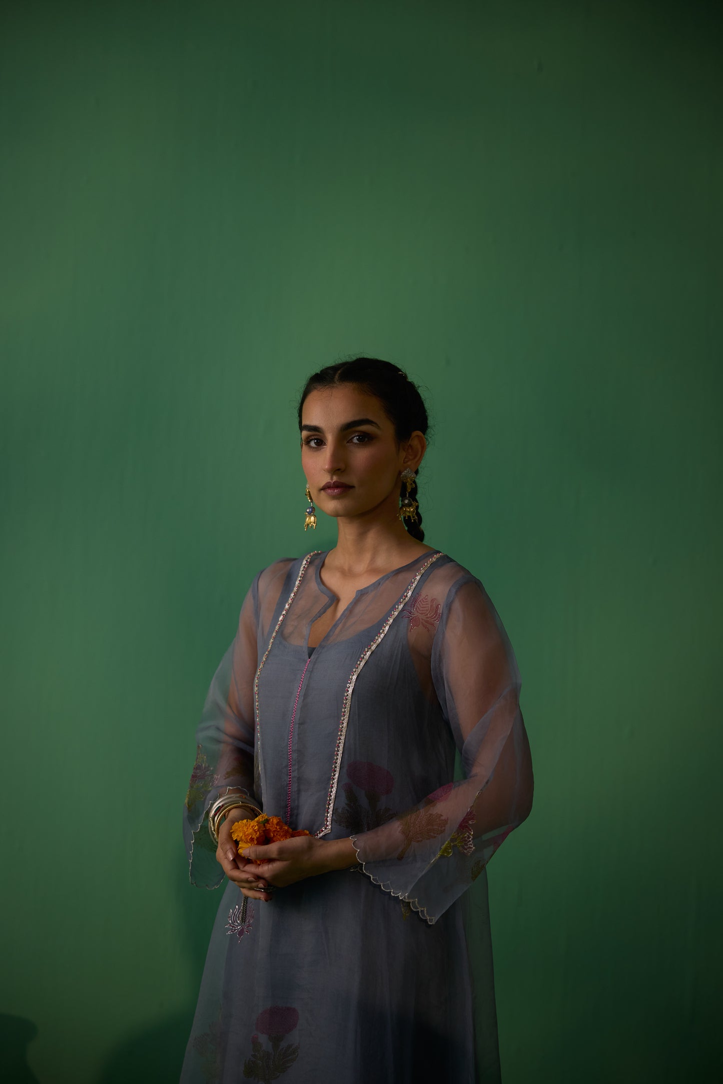 Mukti - Grey Kurta set