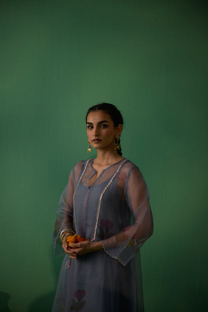 Mukti - Grey Kurta set