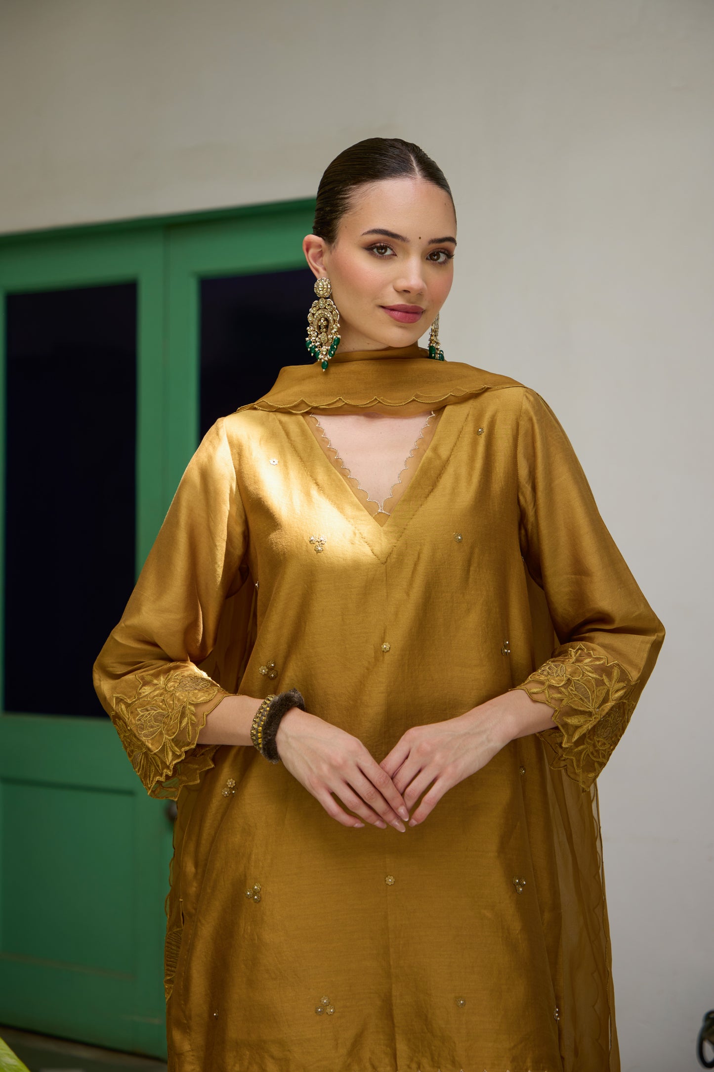 Swara - The Mustard Farshi Salwar set