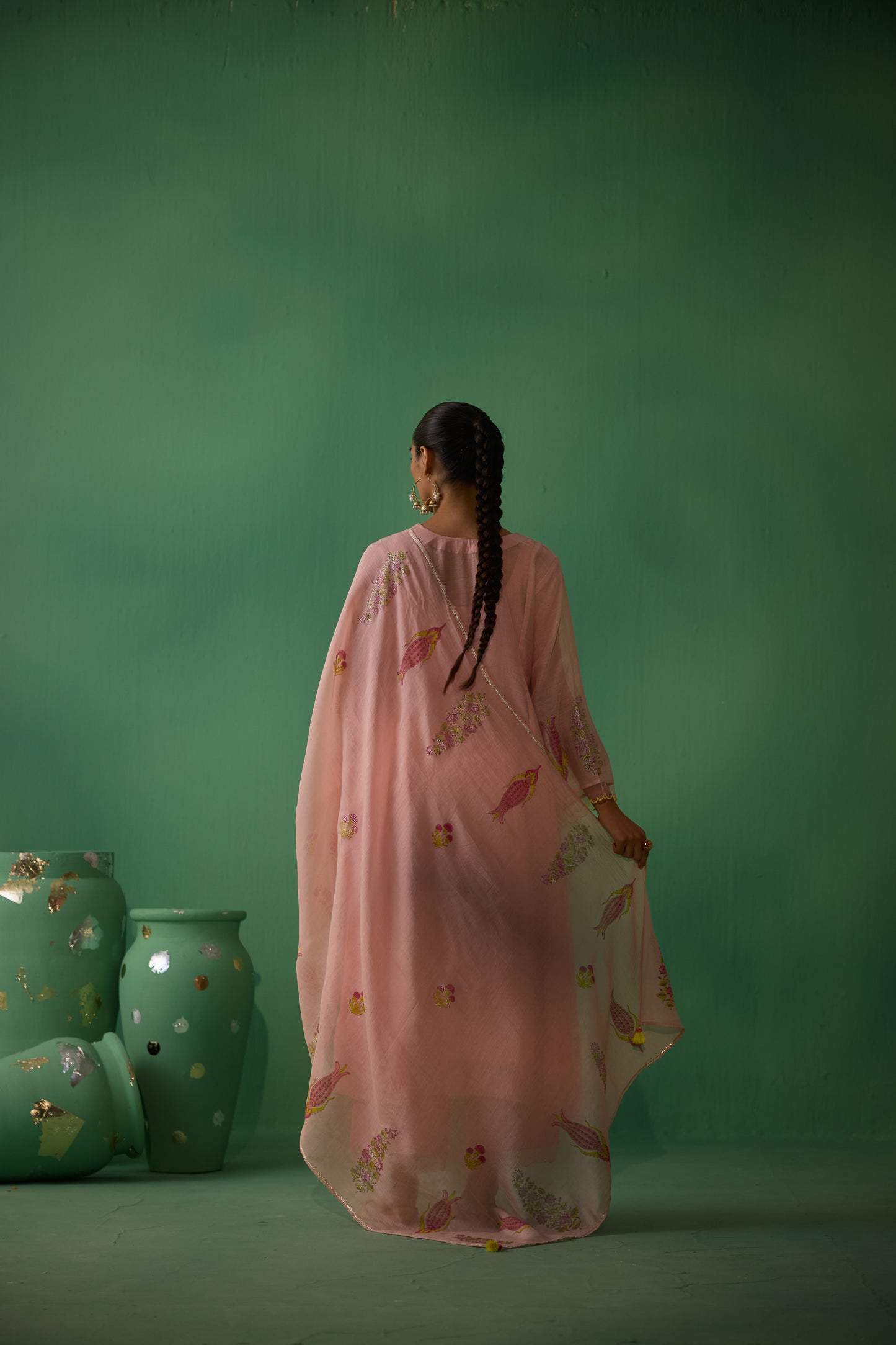 Mudra - Peach Kurta set