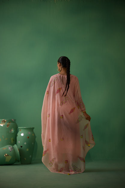 Mudra - Peach Kurta set