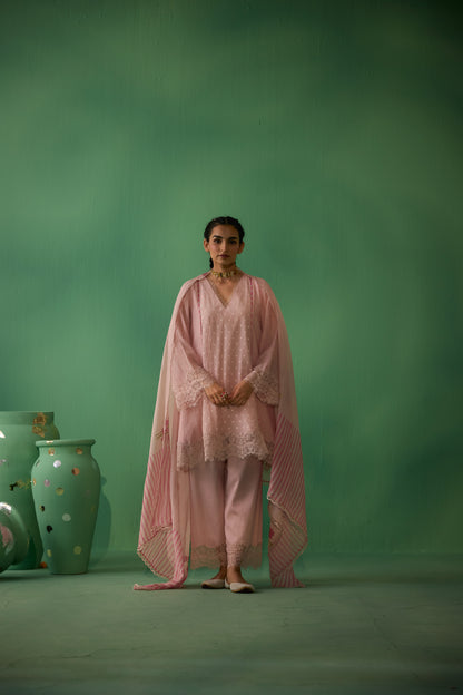 Veda - Pink Kurta set