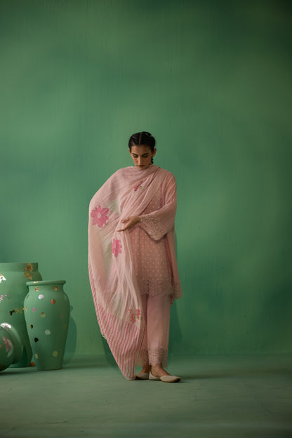 Veda - Pink Kurta set