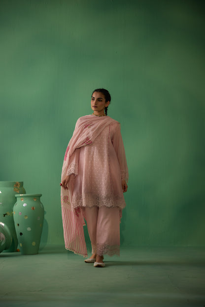 Veda - Pink Kurta set