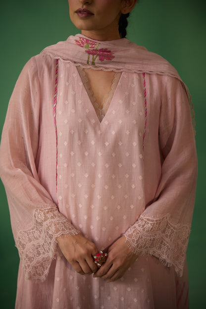Veda - Pink Kurta set