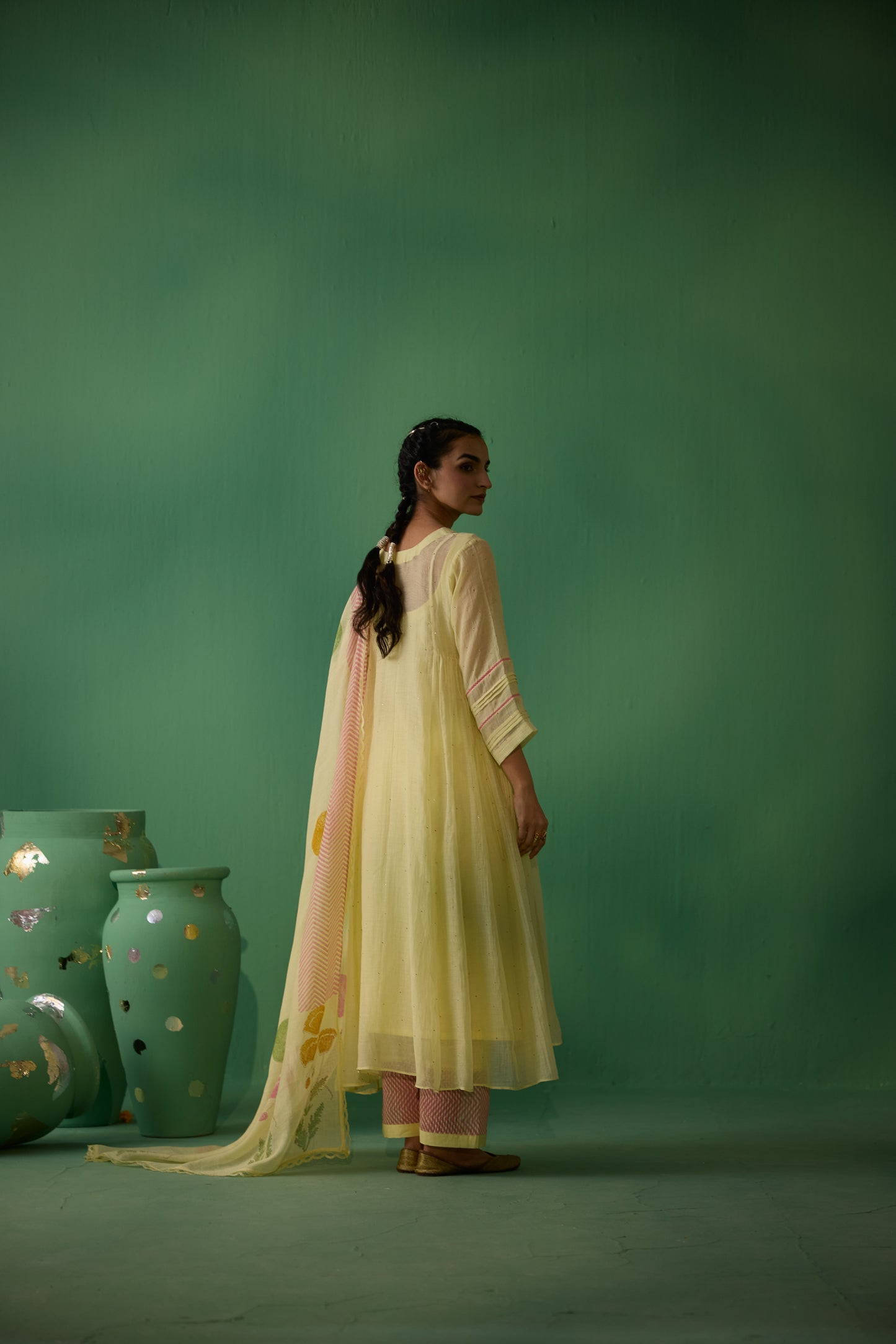 Dhara - Yellow Kurta set