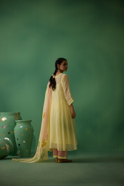Dhara - Yellow Kurta set
