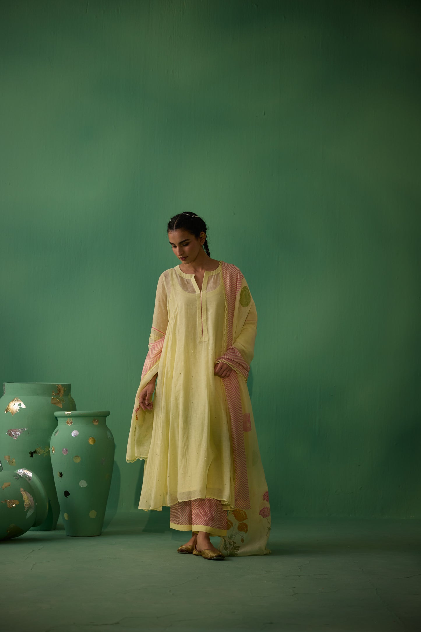 Dhara - Yellow Kurta set