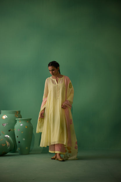 Dhara - Yellow Kurta set