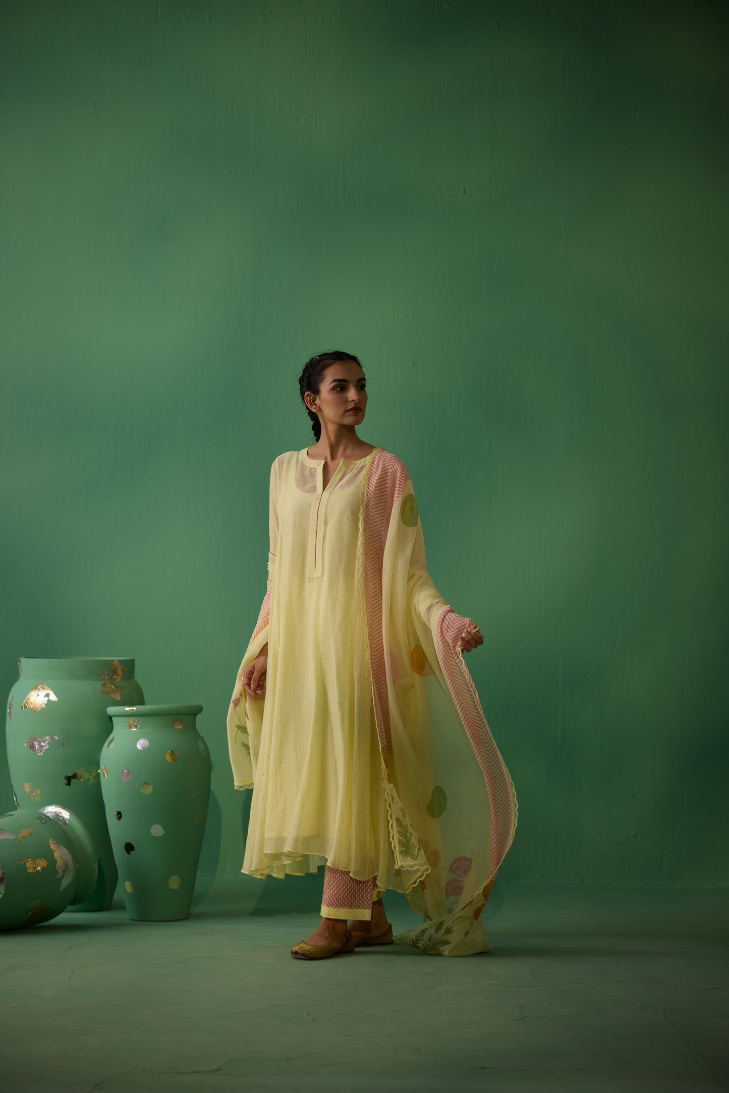 Dhara - Yellow Kurta set