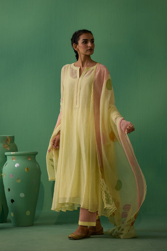 Dhara - Yellow Kurta set
