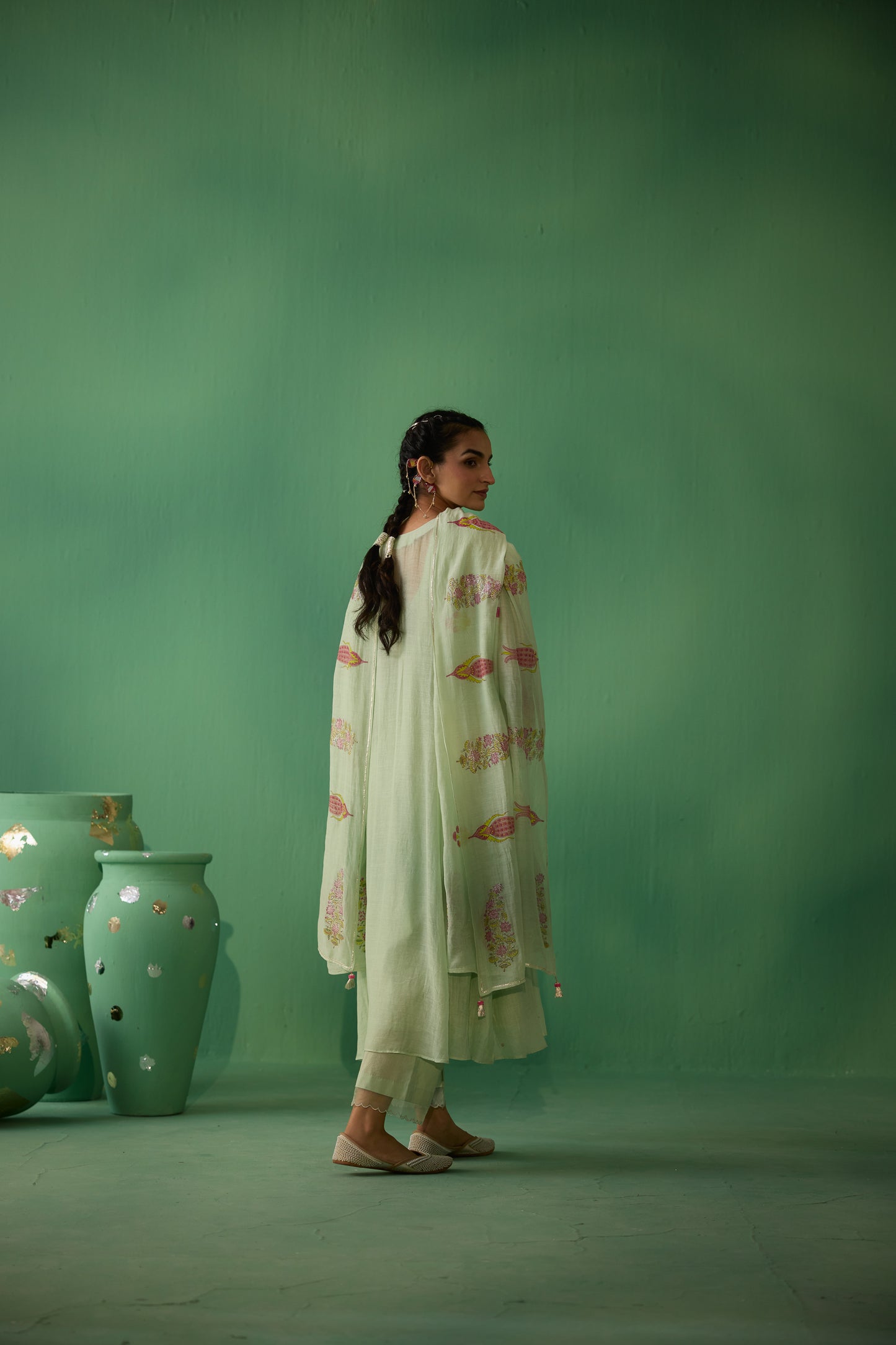 Urmi - Green Kurta set