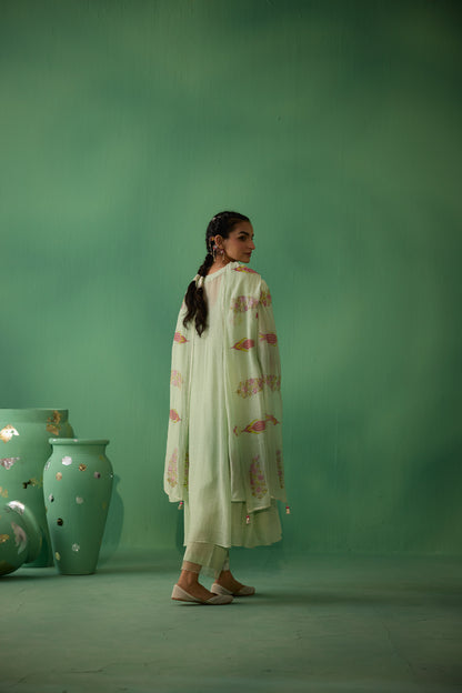 Urmi - Green Kurta set