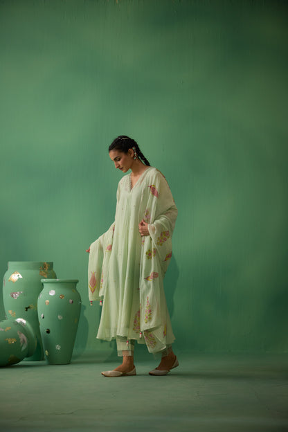 Urmi - Green Kurta set