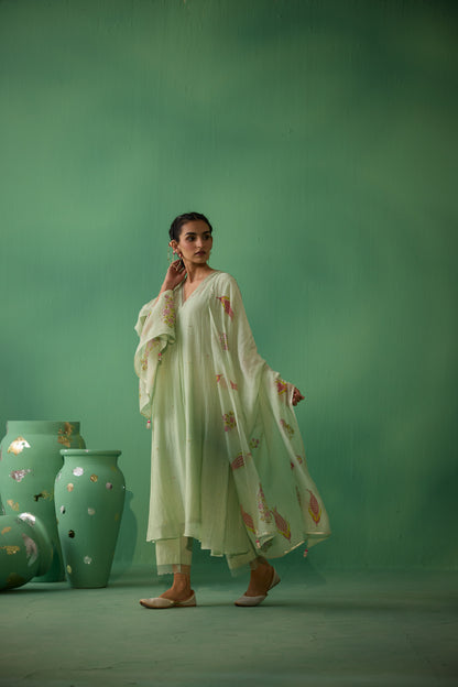 Urmi - Green Kurta set