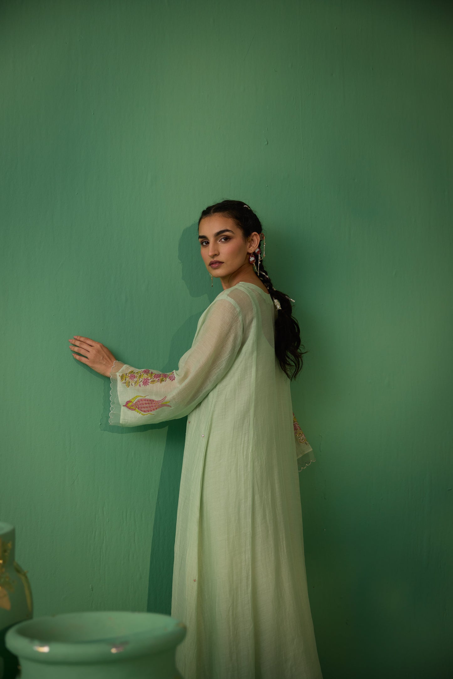 Urmi - Green Kurta set