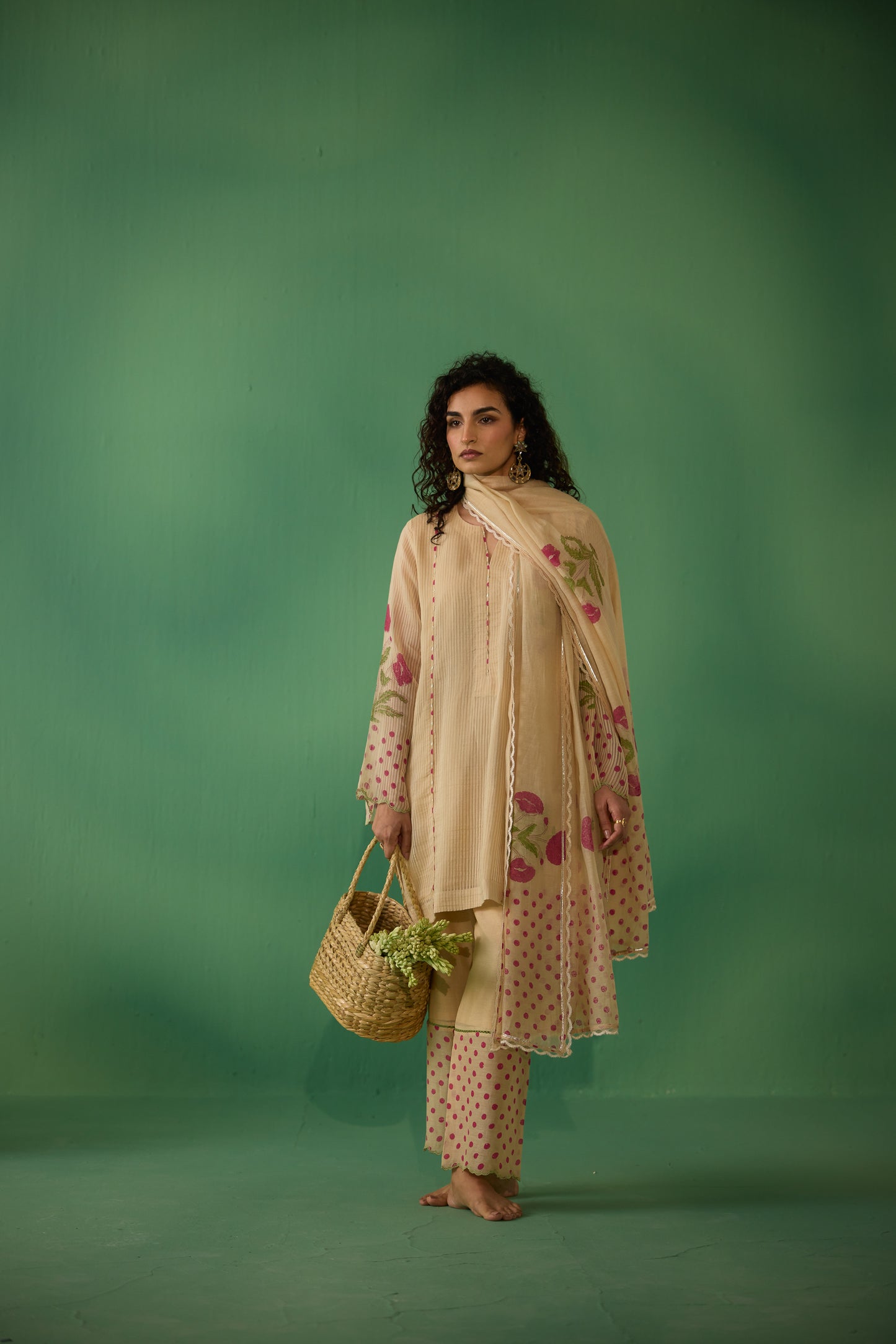 Kinara - Beige Kurta set