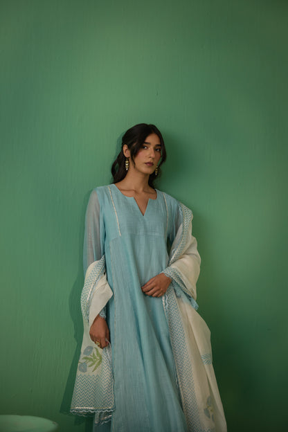 Sadhvi - Blue Kurta set