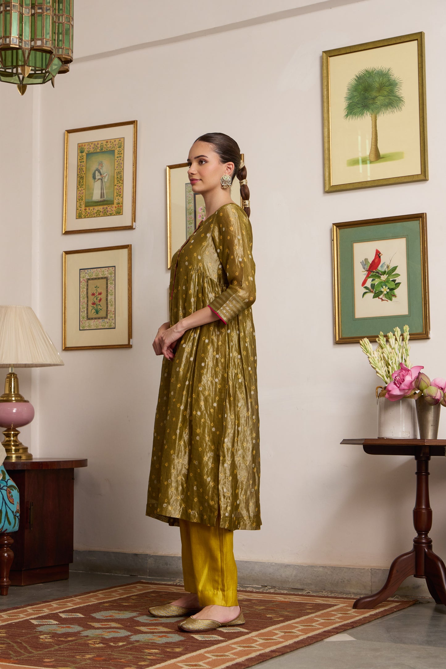 Kanak - The Green Bandhani Tissue Set