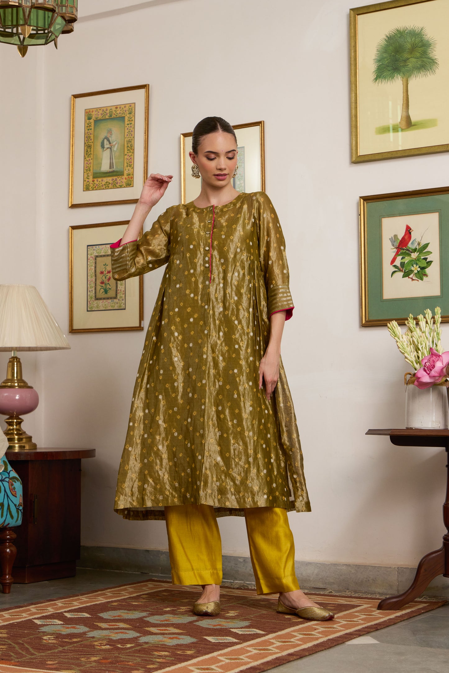 Kanak - The Green Bandhani Tissue Set