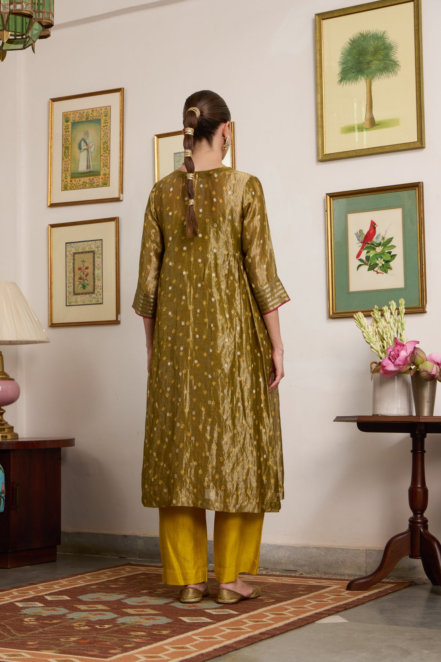 Kanak - The Green Bandhani Tissue Set