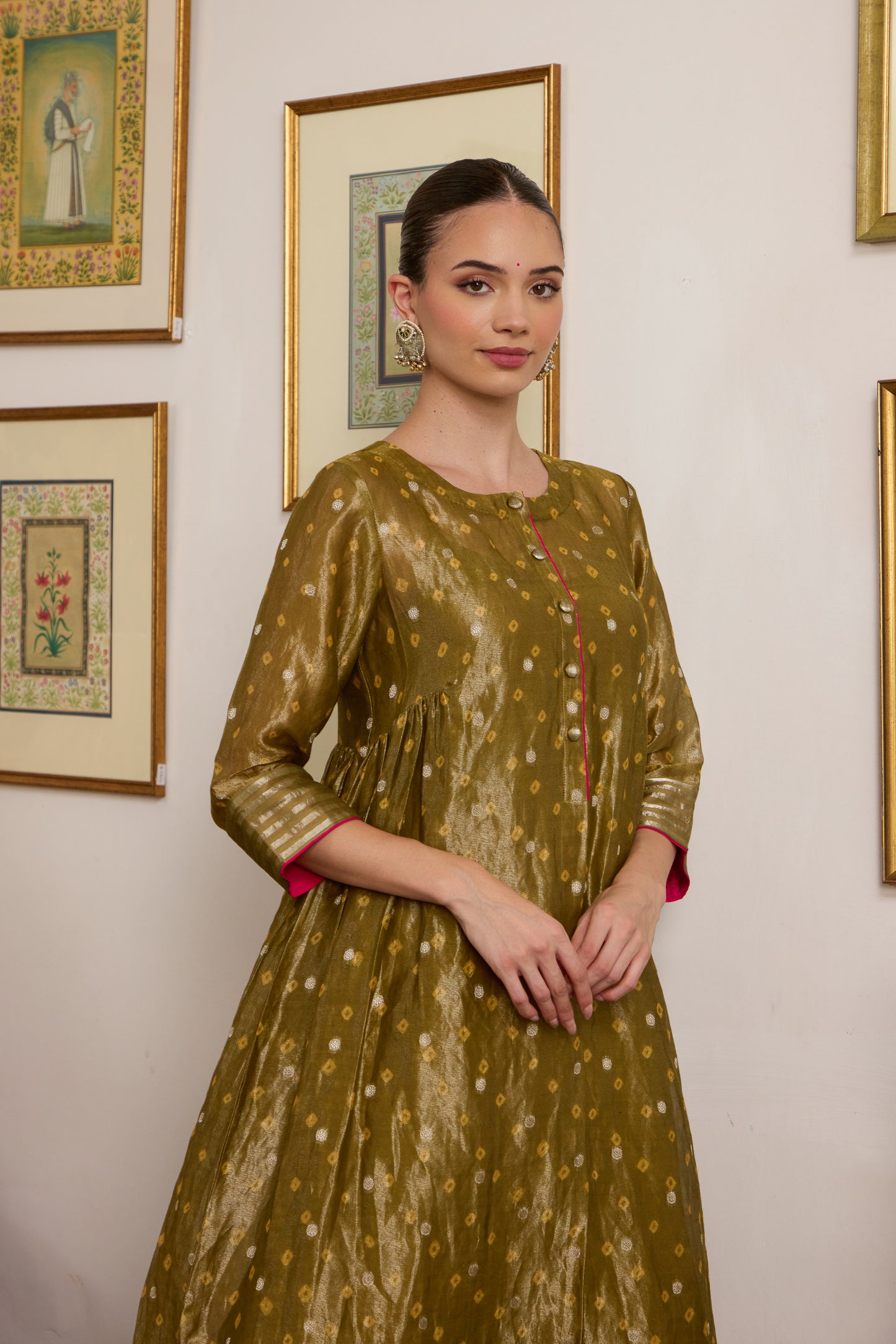 Kanak - The Green Bandhani Tissue Set